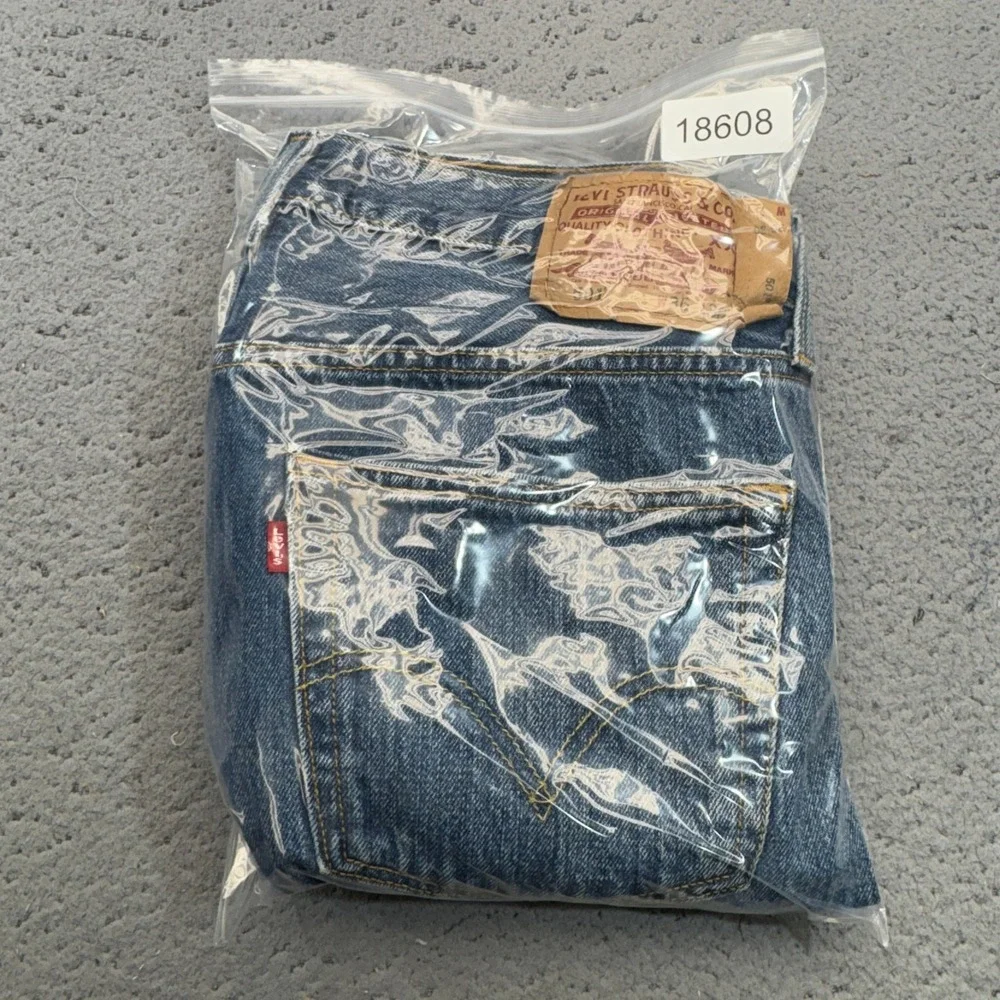 Levis 501 Jeans Mens 36x29 Blue Straight Leg Button Fly Denim Stonewash Original